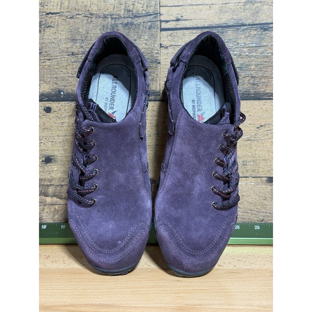 🔥RARE All Rounder by Mephisto Purple Suede Professional Hiking Shoes Sz 7.5 - Picture 8 of 11